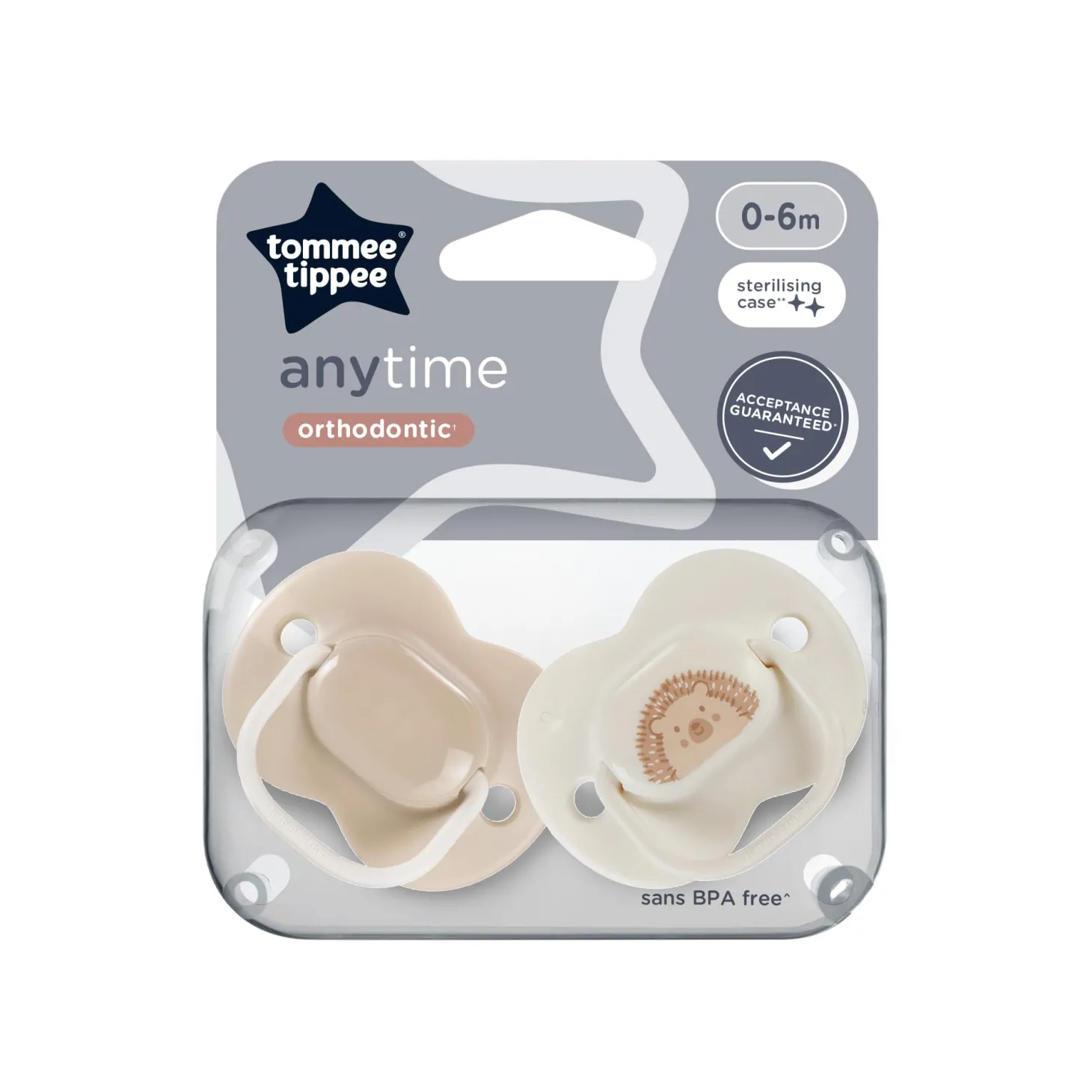 Tommee Tippee 2 Sucettes Any time 0-6 mois
