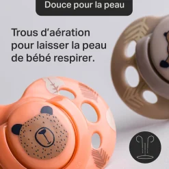 Tommee Tippee 2 sucettes Closer to Nature Fun mixte 18-36 mois