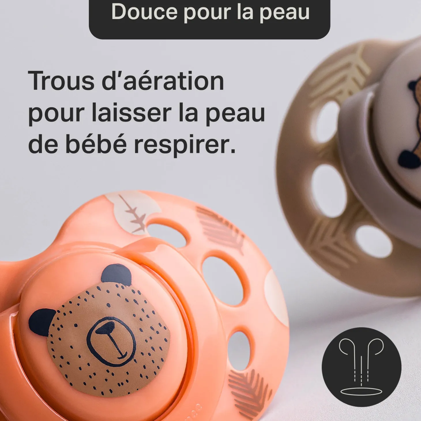 Tommee Tippee 2 sucettes Closer to Nature Fun mixte 18-36 mois
