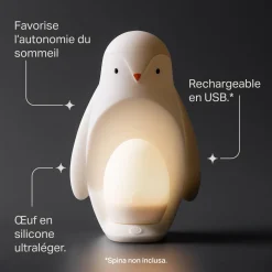 Tommee Tippee                    Veilleuse nomade Pingouin Grobrite    Blanc