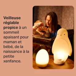 Tommee Tippee                    Veilleuse nomade Pingouin Grobrite    Blanc