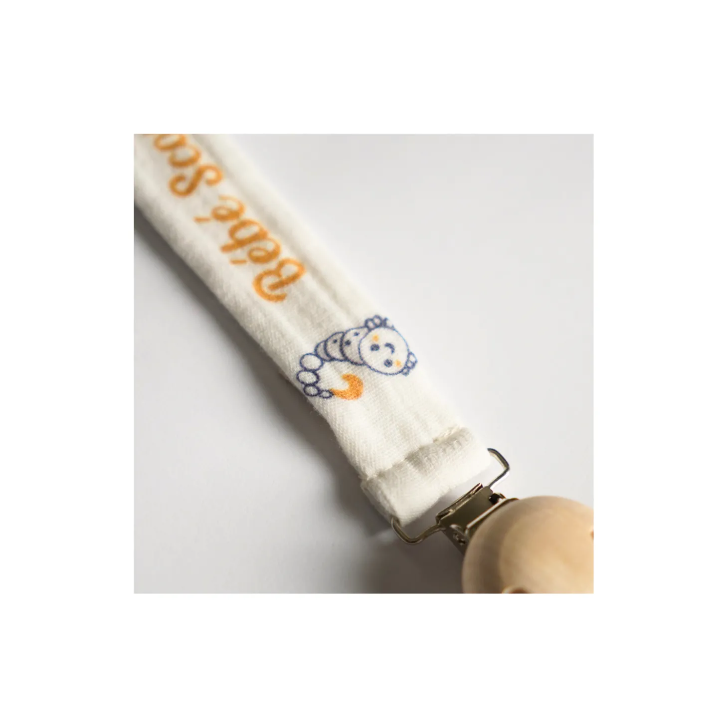 Tom&Mila Attache sucette Scorpion Blanc/Bleu