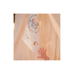 Tom&Mila Doudou Plat Astro Cancer Blanc/Bleu