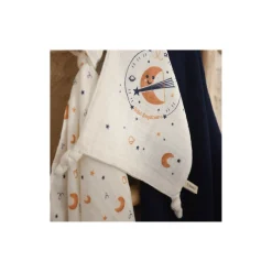Tom&Mila Doudou Plat Astro Sagittaire Blanc/Bleu