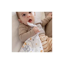 Tom&Mila Doudou Plat Astro Taureau Blanc/Bleu