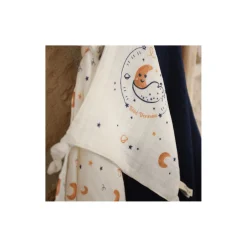 Tom&Mila Doudou Plat Astro Verseau Blanc/Bleu