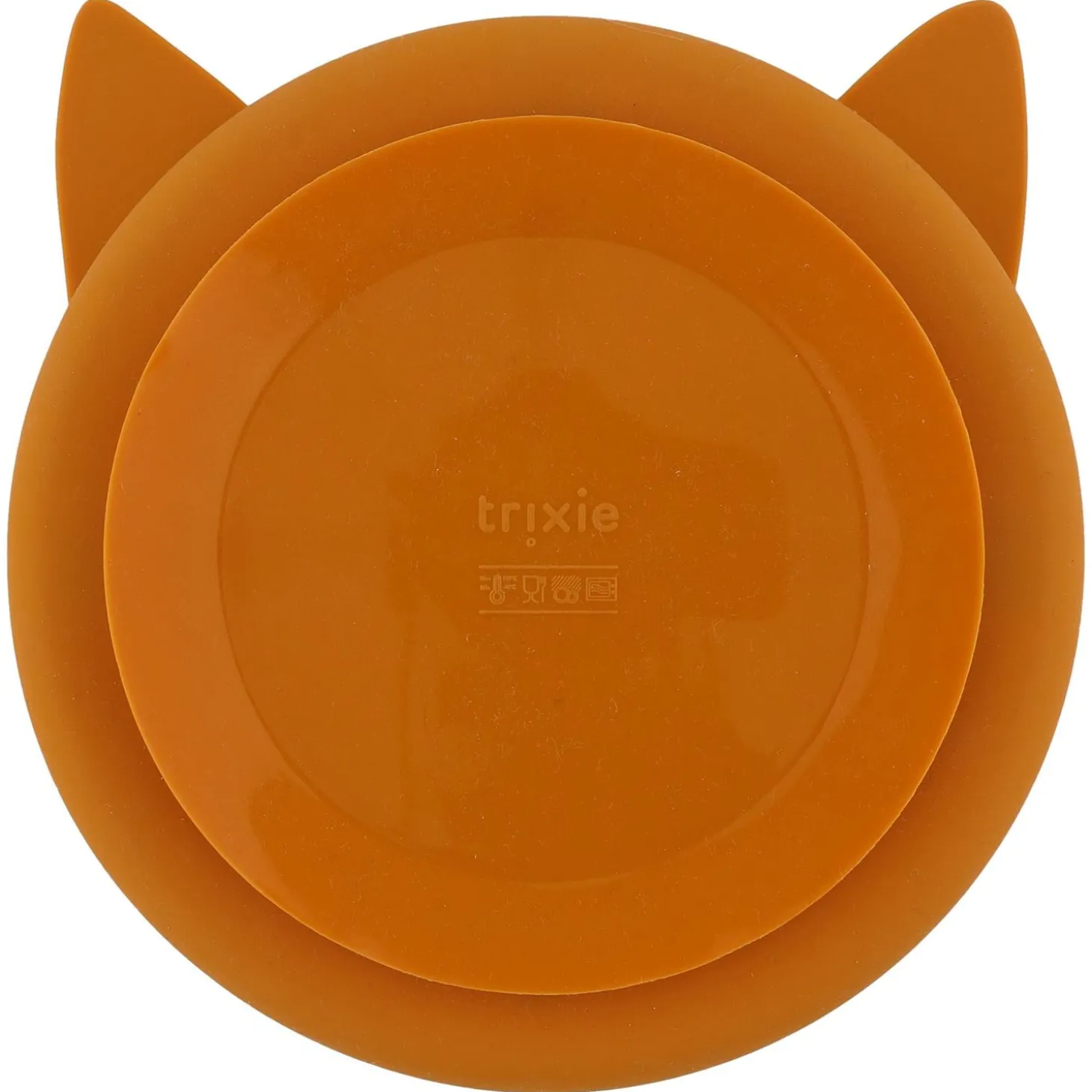 Trixie Assiette avec ventouse en silicone et compartiments Mr. Fox