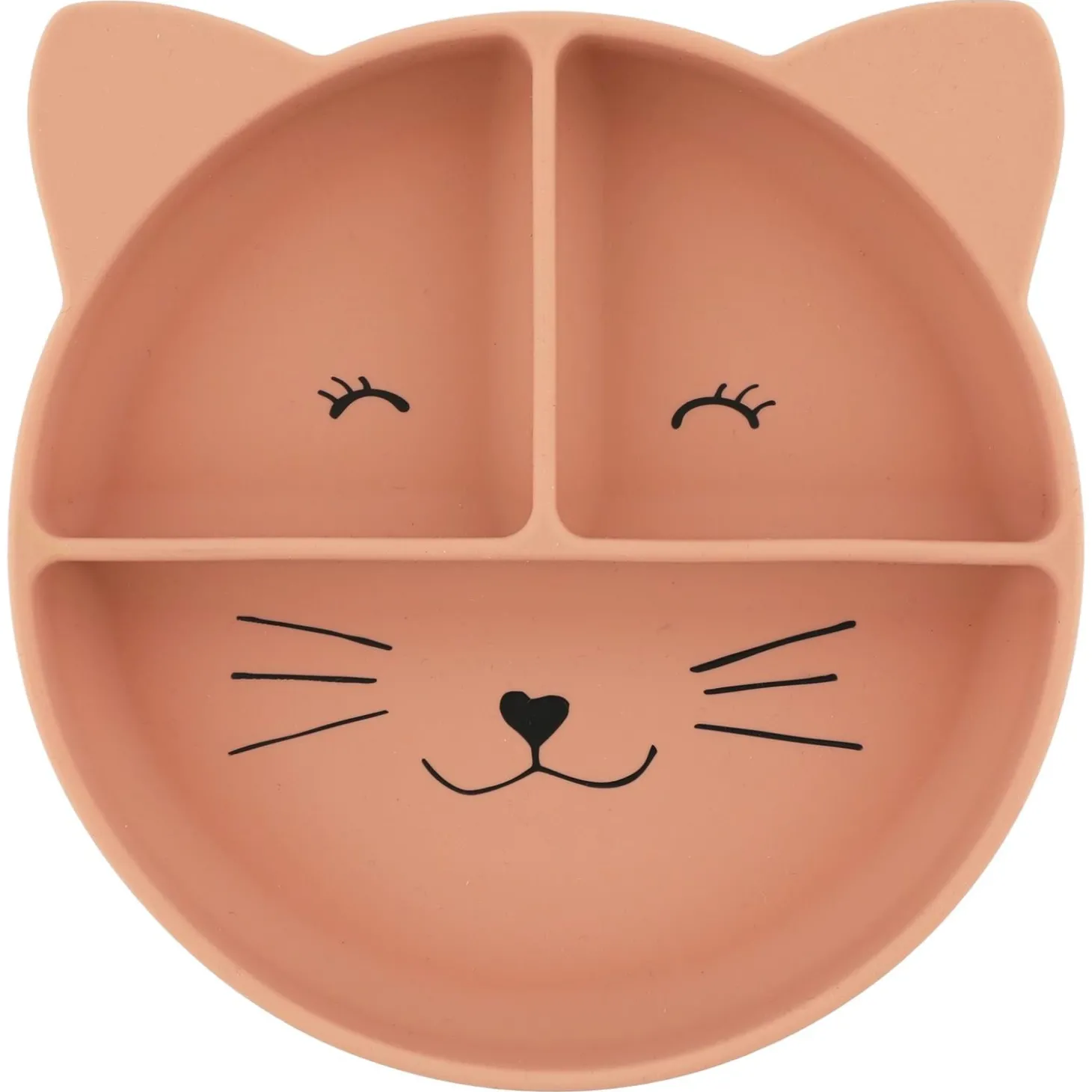 Trixie Assiette avec ventouse en silicone et compartiments Mrs. Cat