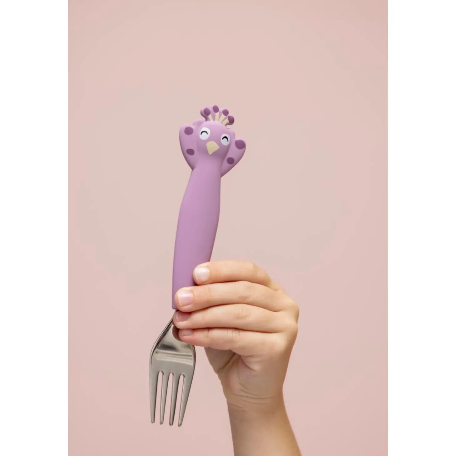 Trixie Couverts 3 pièces en silicone Mrs.Peacock