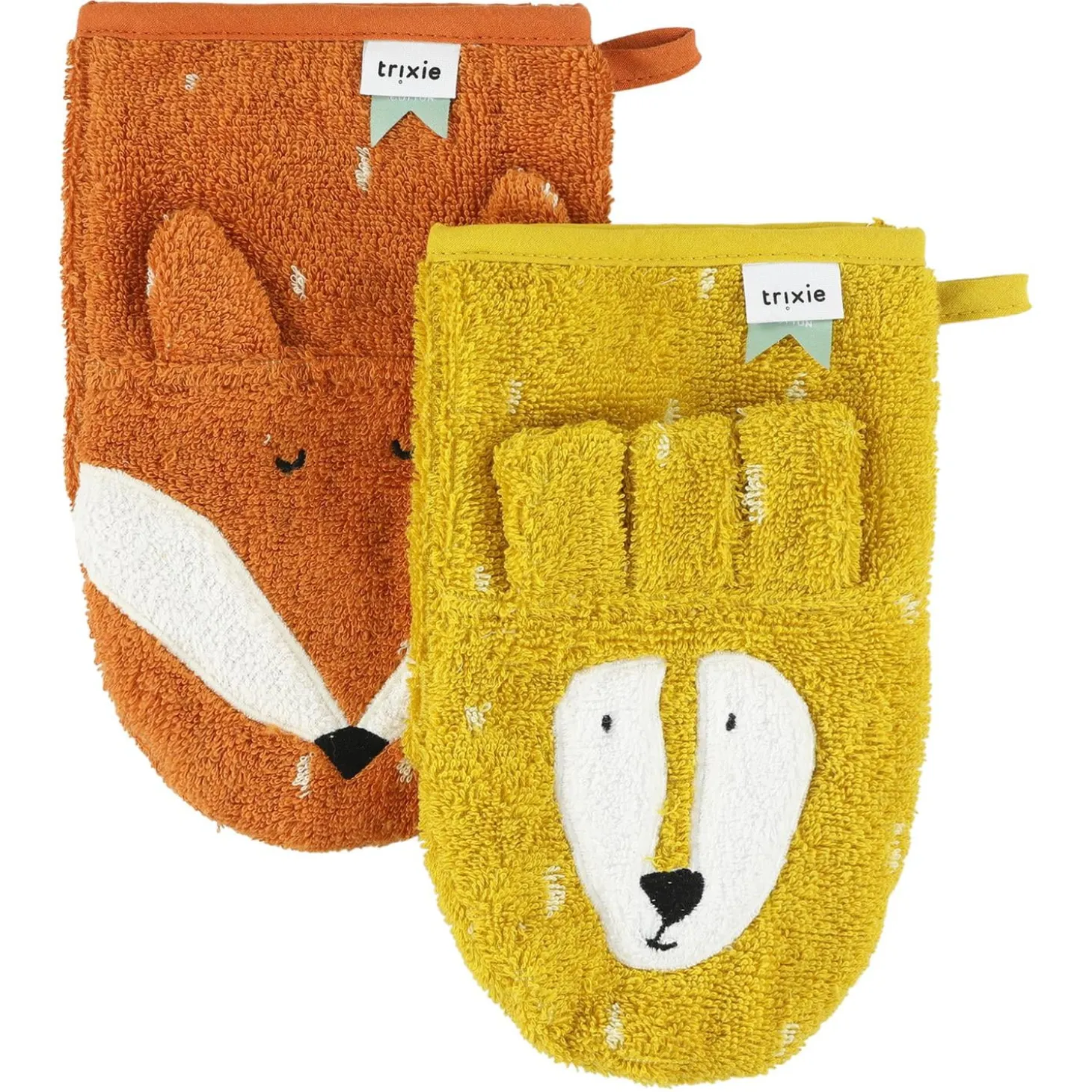 Trixie Gant de toilette 2-pack Mr. Lion - Mr. Fox