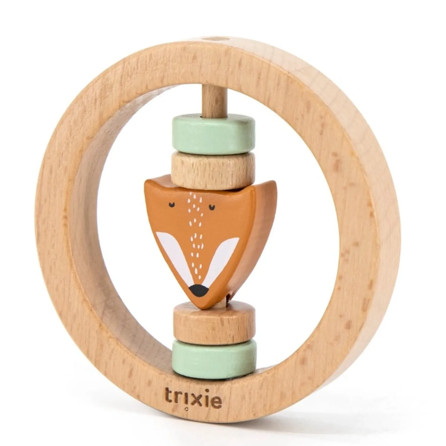 Trixie Hochet rond en bois Mr. Fox