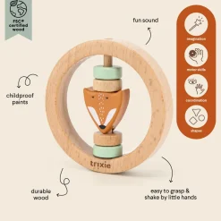 Trixie                    Hochet rond en bois    Mr. Fox
