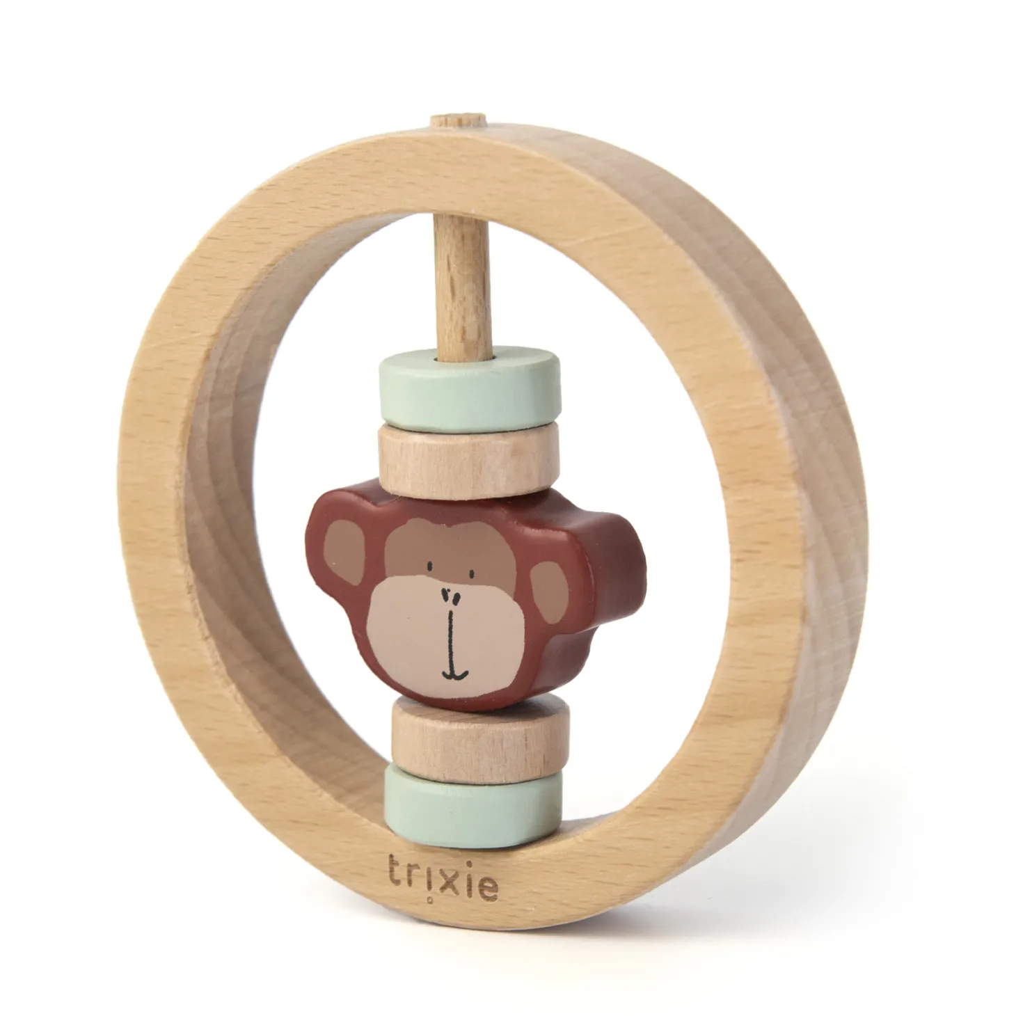 Trixie Hochet rond en bois - Mr. Monkey Mr. Monkey