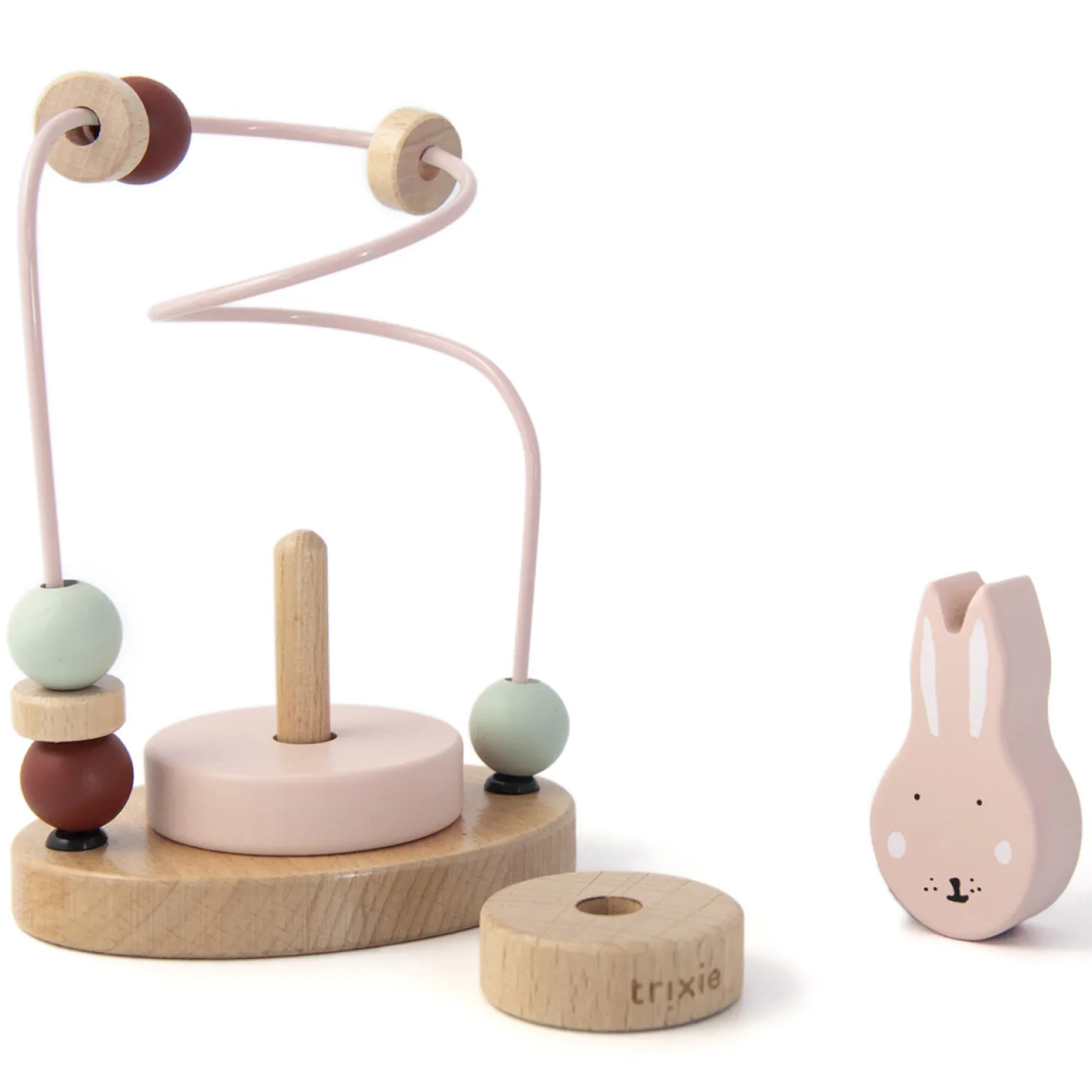 Trixie Labyrinthe à perles en bois Mrs. Rabbit