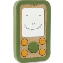 Trixie                    Téléphone bébé en silicone et bois    Mr. Dino