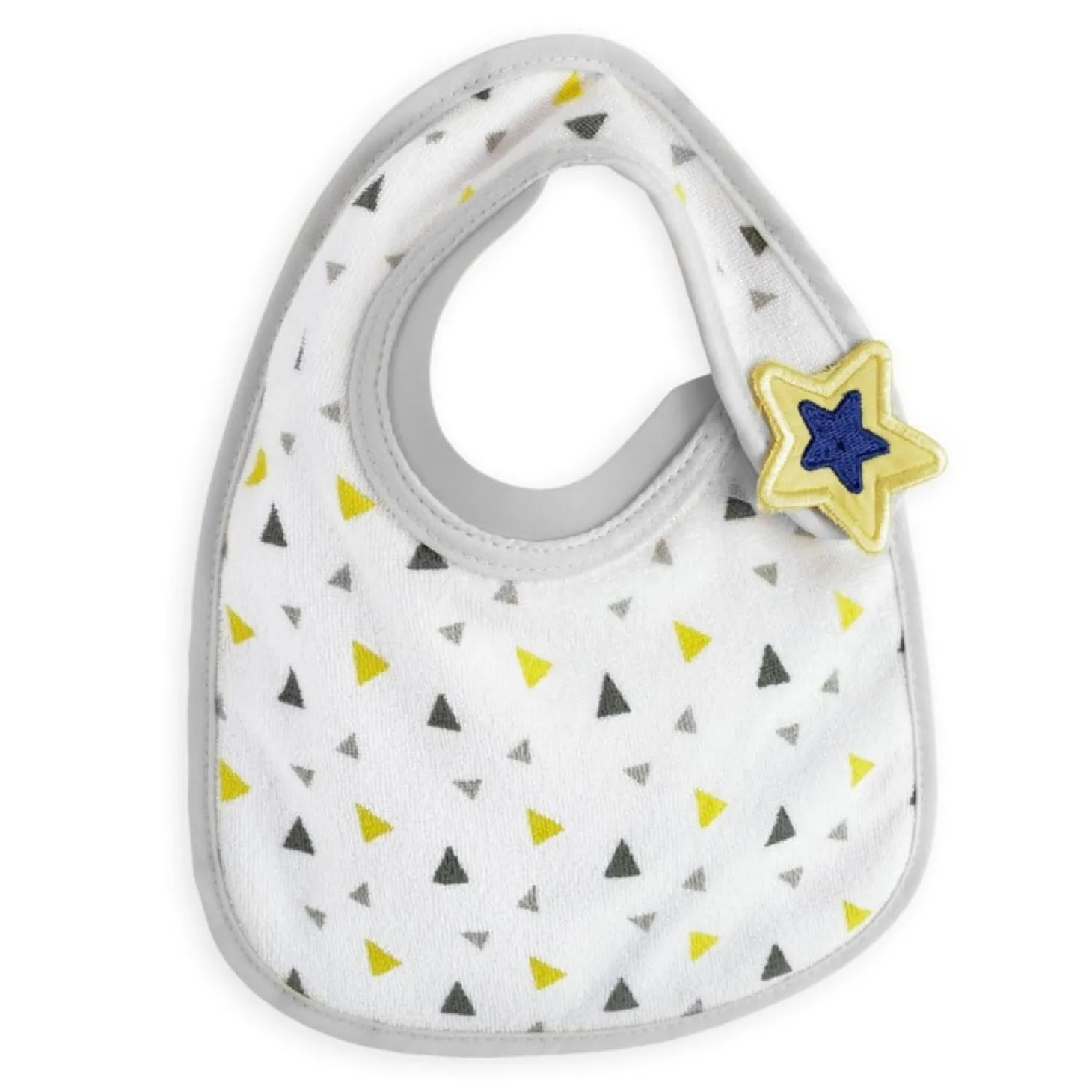 Trois Kilos Sept 2 bavoirs Bib Up Triangles Colorés Naissance
