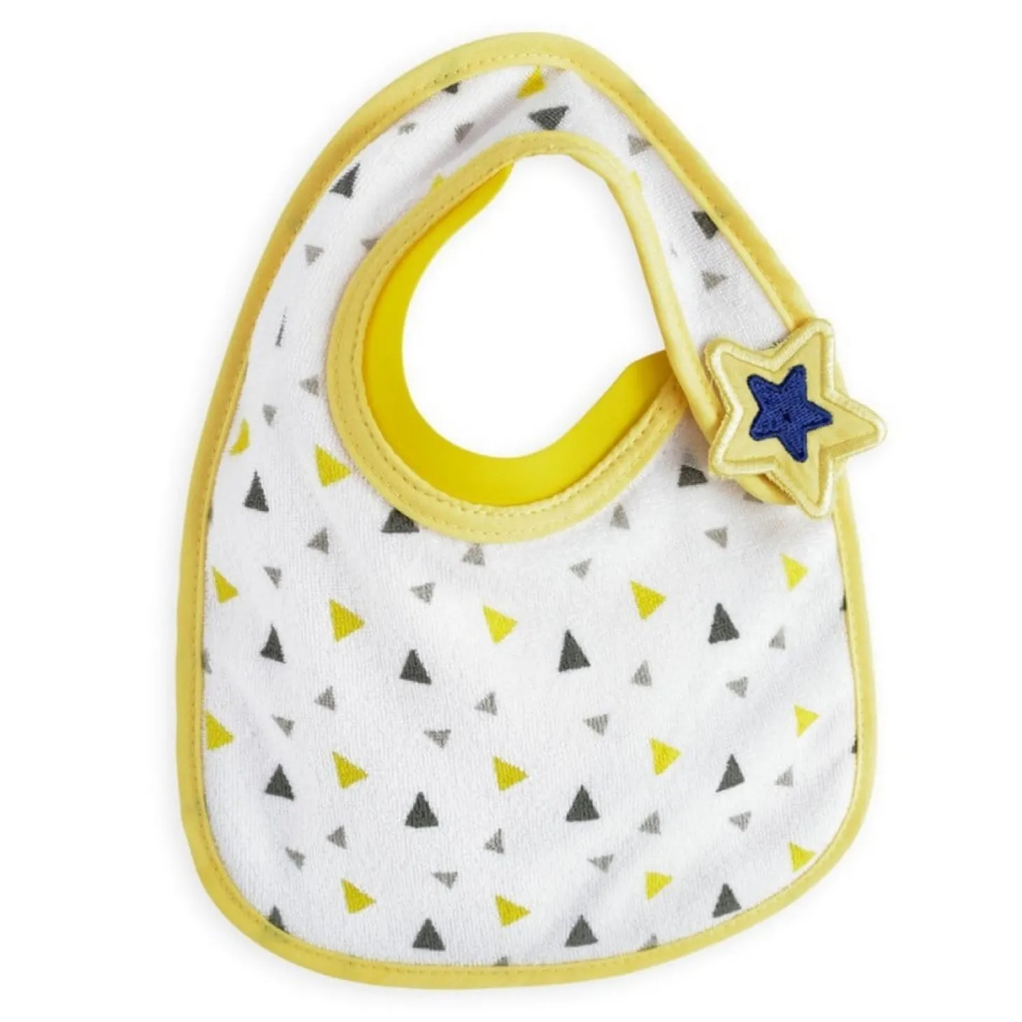 Trois Kilos Sept 2 bavoirs Bib Up Triangles Colorés Naissance