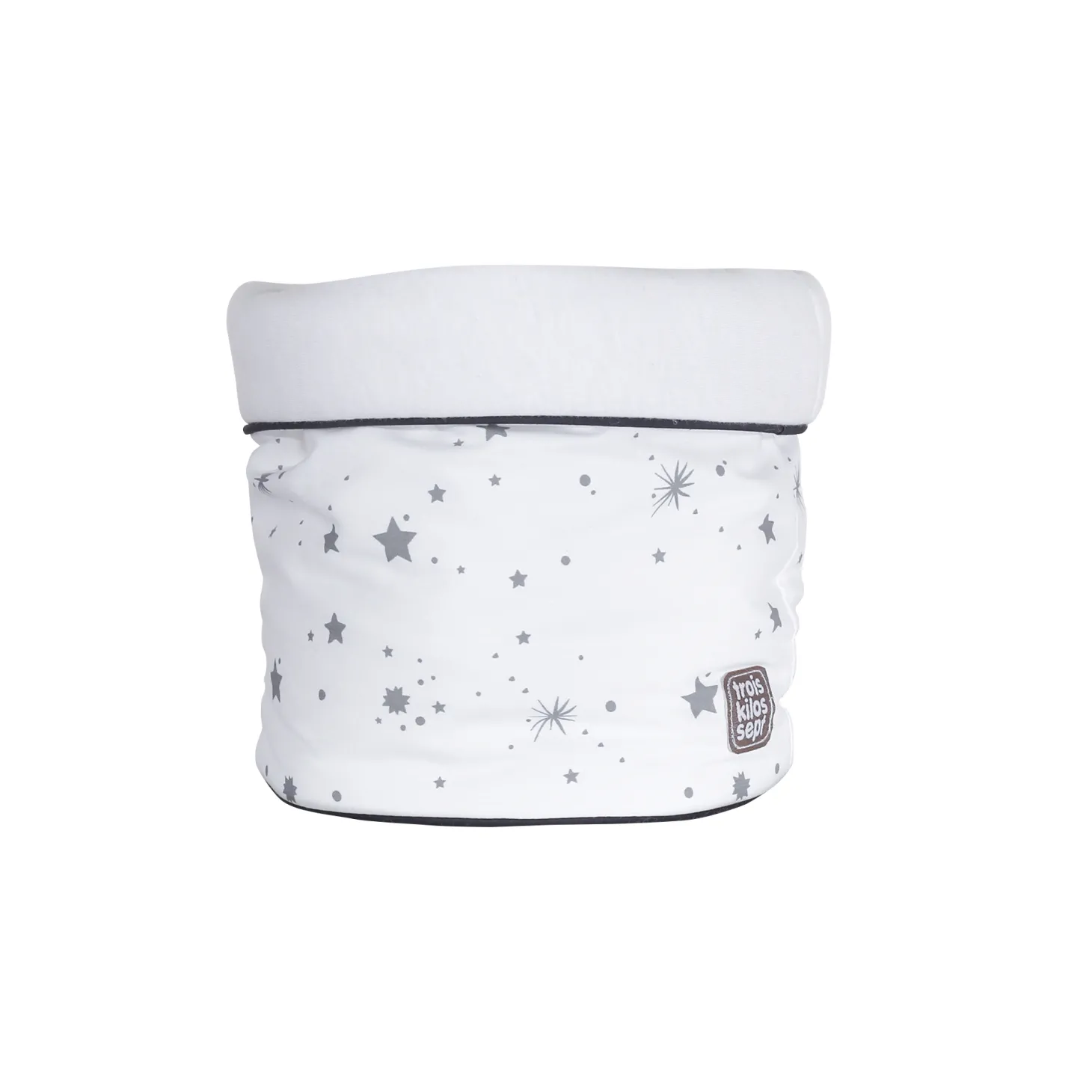 Trois Kilos Sept Beauty Case Blanc Et Gris