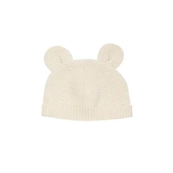 Trois Kilos Sept Bonnet Maille Sable 0-1 mois