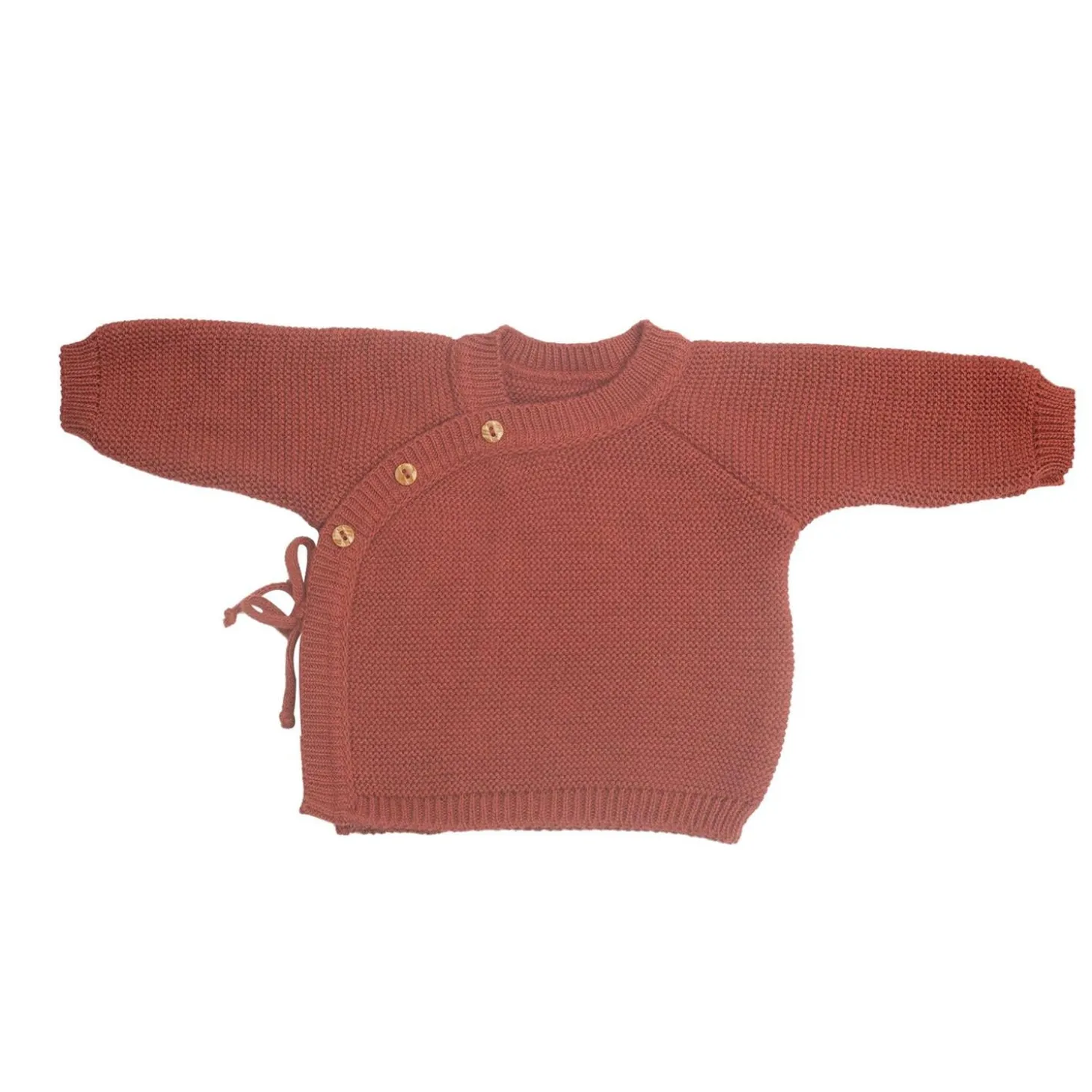 Trois Kilos Sept Brassière Maille Terracotta 0-1 mois