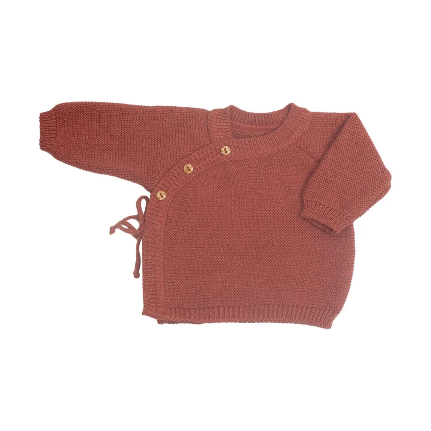 Trois Kilos Sept Brassière Maille Terracotta 0-1 mois