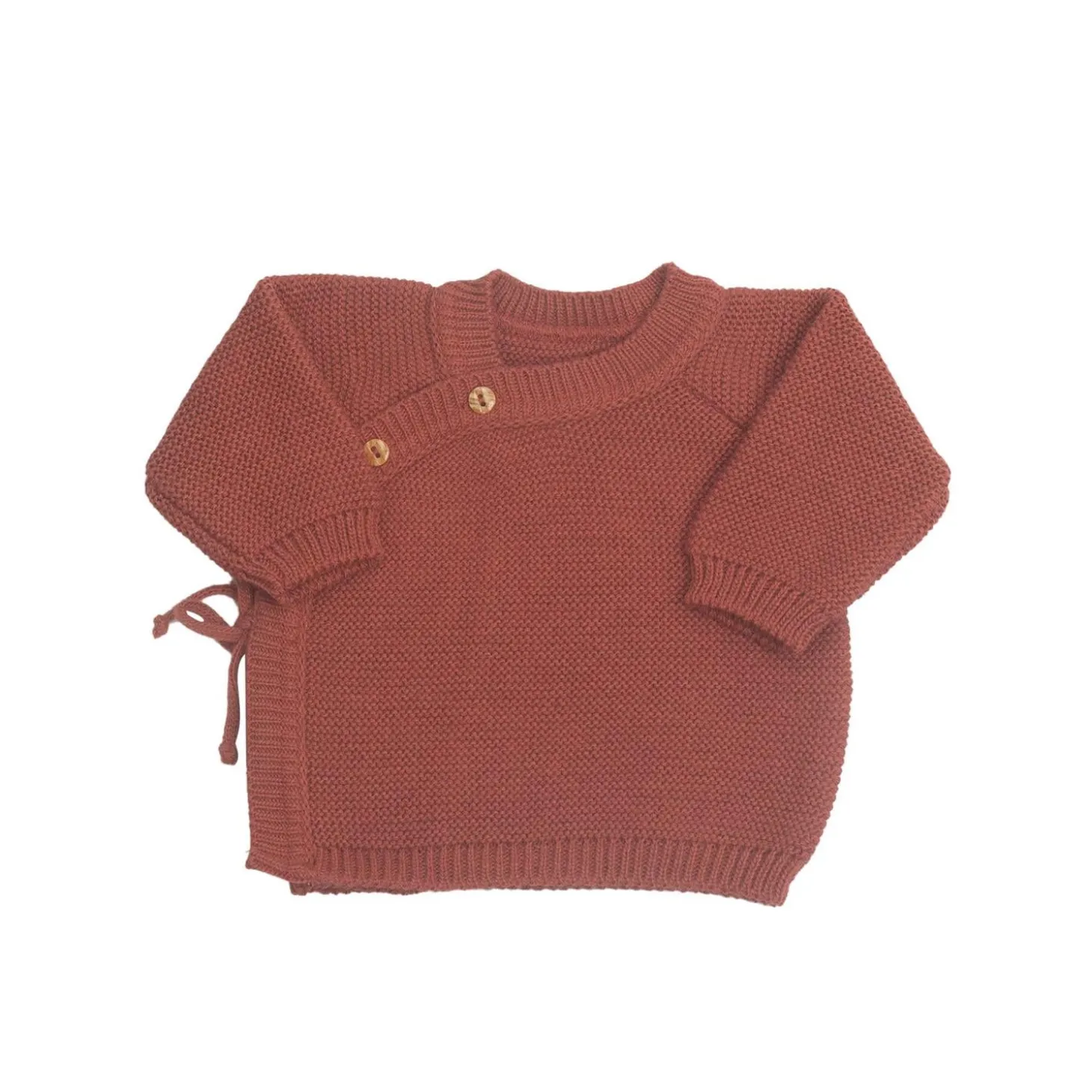 Trois Kilos Sept Brassière Maille Terracotta 0-1 mois