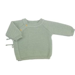 Trois Kilos Sept Brassière Maille Vert Olive 0-1 mois