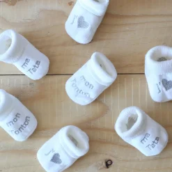 Trois Kilos Sept                    Chaussons J'aime Tata    Multicolore            Naissance