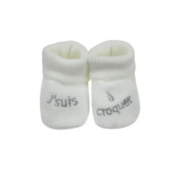 Trois Kilos Sept Chaussons Je suis à croquer Naissance