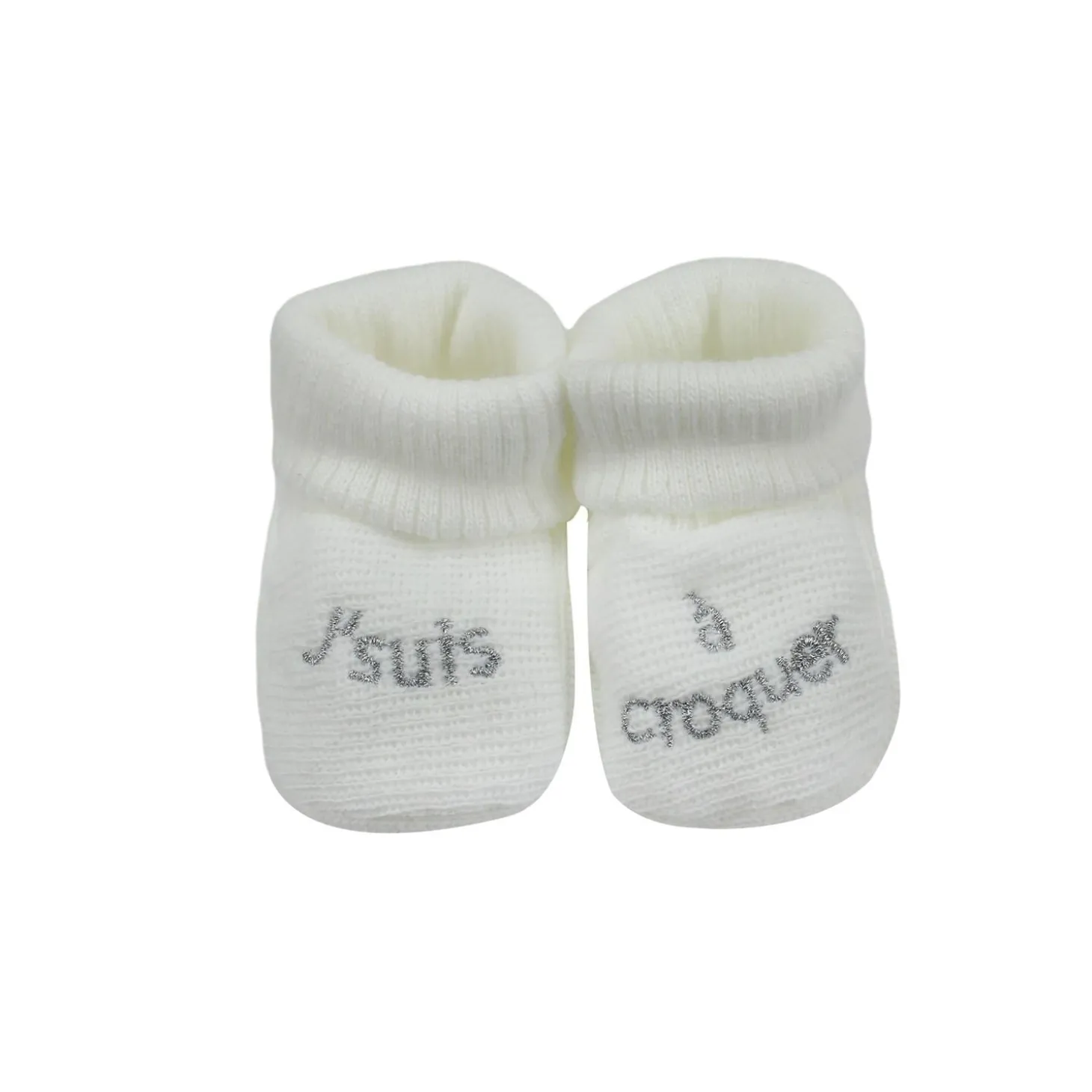 Trois Kilos Sept Chaussons Je suis à croquer Naissance
