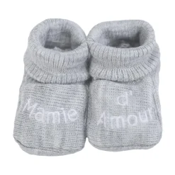 Trois Kilos Sept Chaussons Mamie d'amour Multicolore Naissance