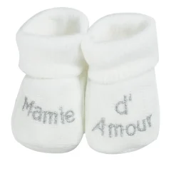 Trois Kilos Sept                    Chaussons Mamie d'amour    Multicolore            Naissance