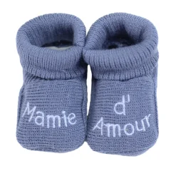 Trois Kilos Sept                    Chaussons Mamie d'amour    Multicolore            Naissance