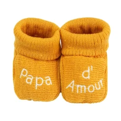 Trois Kilos Sept Chaussons papa et maman d'amour Multicolore