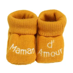 Trois Kilos Sept                    Chaussons papa et maman d'amour    Multicolore