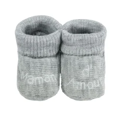 Trois Kilos Sept                    Chaussons papa et maman d'amour    Multicolore