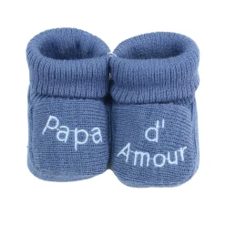 Trois Kilos Sept                    Chaussons papa et maman d'amour    Multicolore