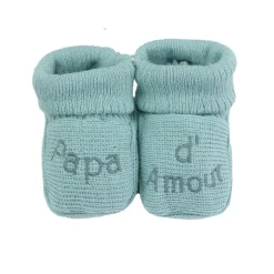 Trois Kilos Sept                    Chaussons papa et maman d'amour    Multicolore
