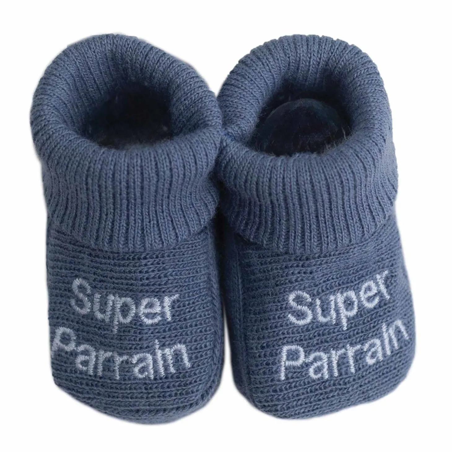 Trois Kilos Sept Chaussons Parrain/Marraine Multicolore Naissance +