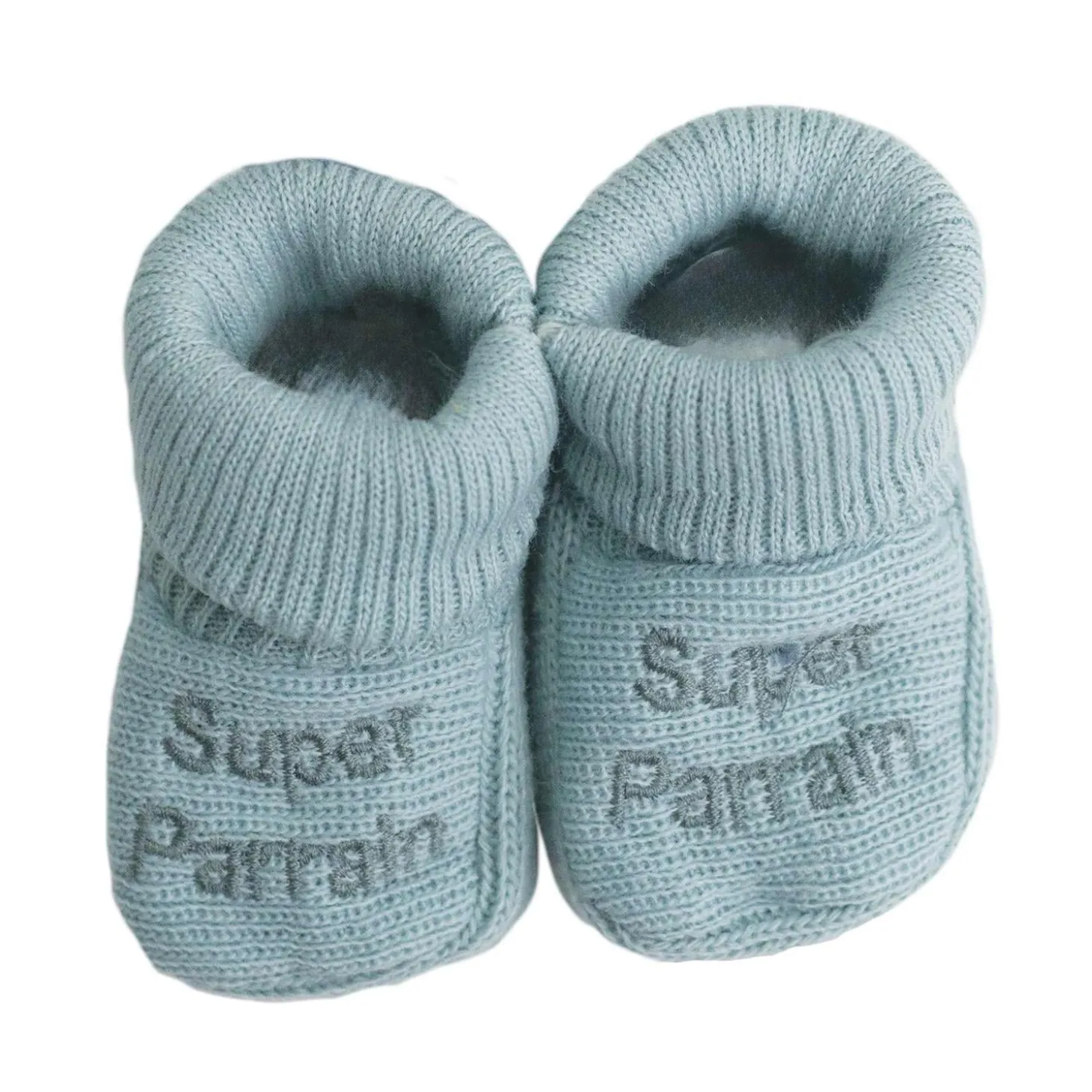 Trois Kilos Sept Chaussons Parrain/Marraine Multicolore Naissance +