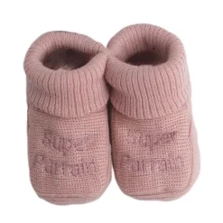 Trois Kilos Sept Chaussons Parrain/Marraine Multicolore Naissance +