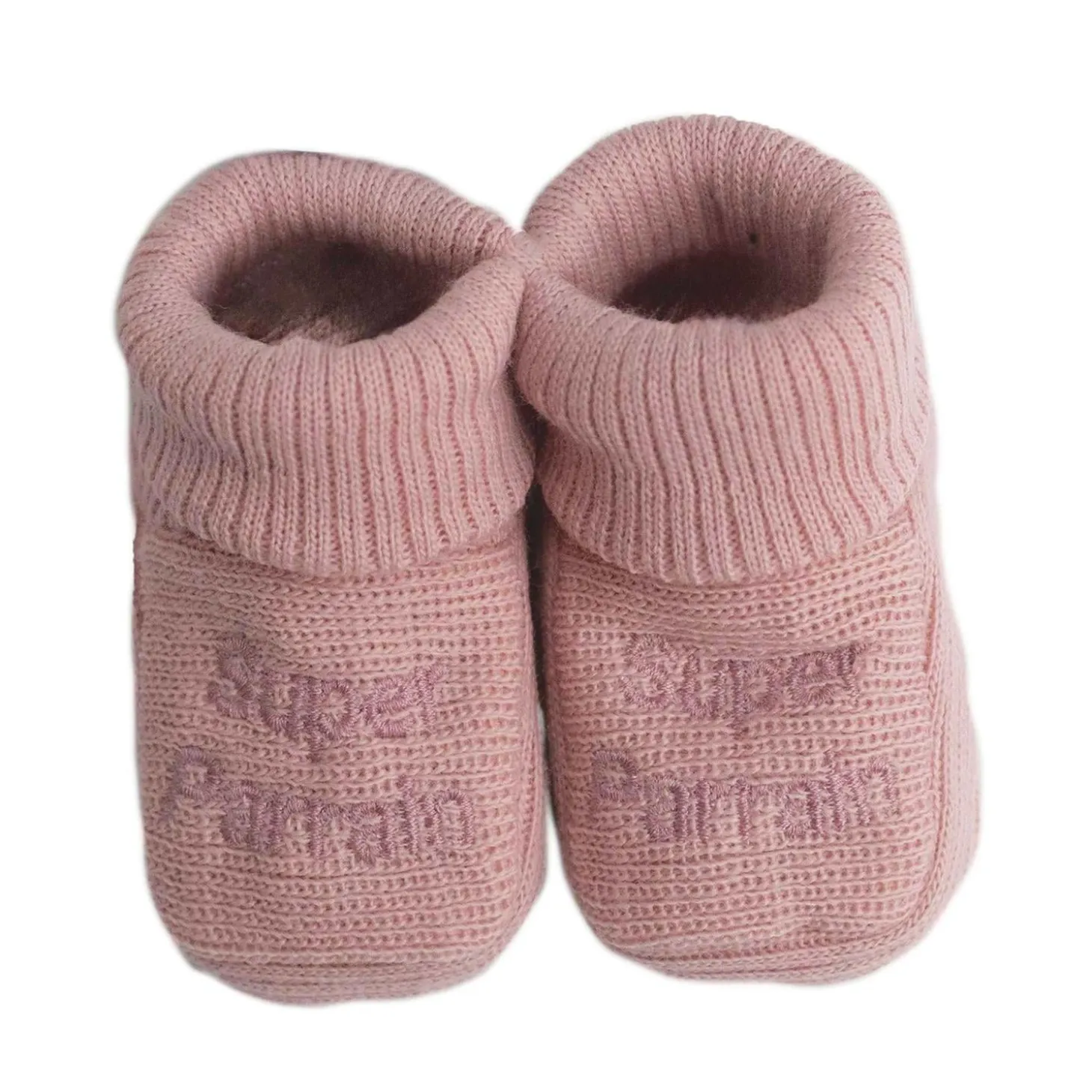 Trois Kilos Sept Chaussons Parrain/Marraine Multicolore Naissance +