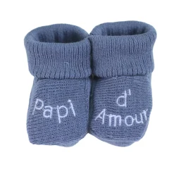 Trois Kilos Sept                    Chaussons Papi d'amour    Multicolore            Naissance