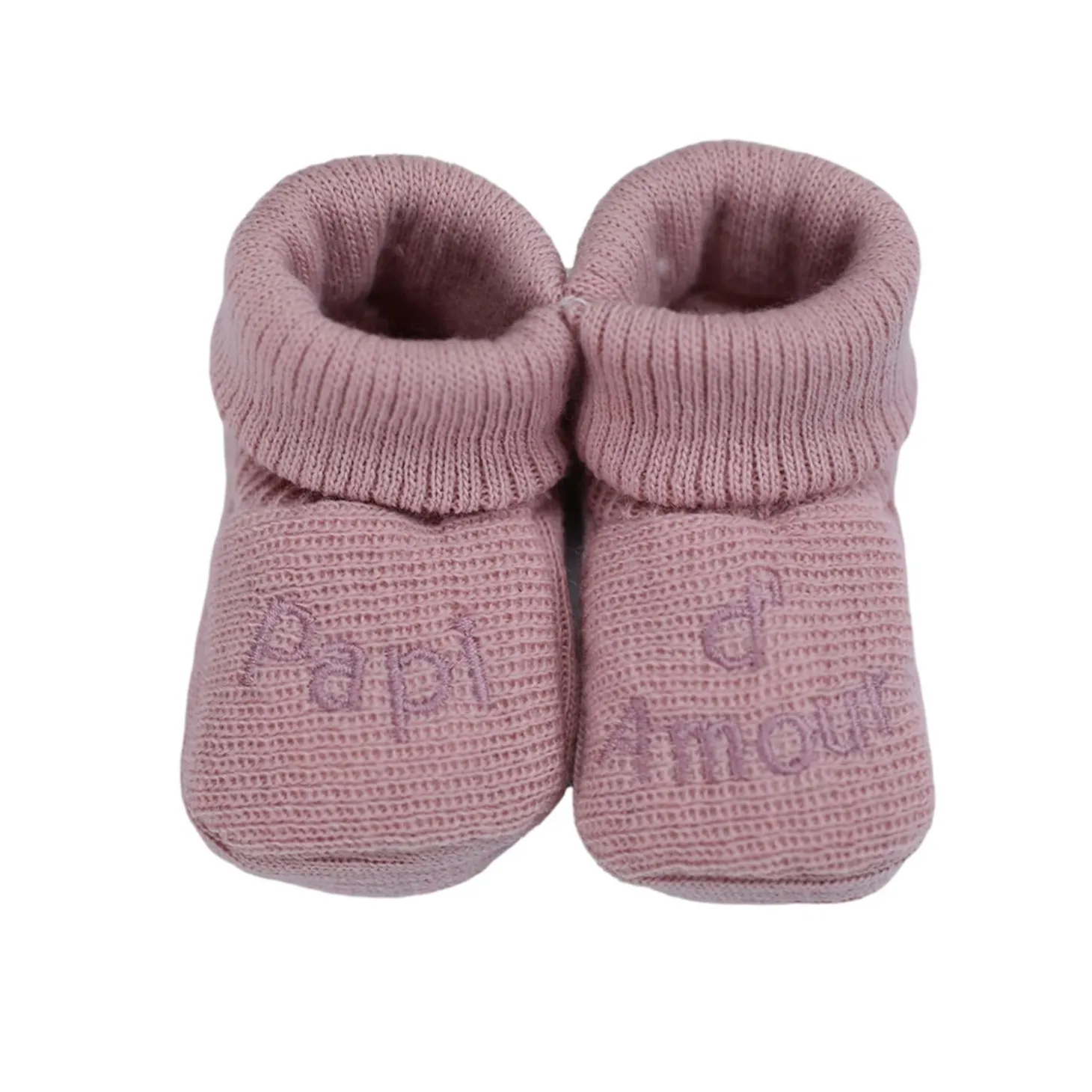 Trois Kilos Sept Chaussons Papi d'amour Multicolore Naissance