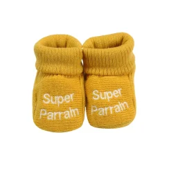 Trois Kilos Sept Chaussons super parrain marraine Naissance