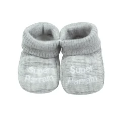 Trois Kilos Sept Chaussons super parrain marraine Naissance