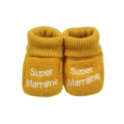 Trois Kilos Sept Chaussons super parrain marraine Naissance