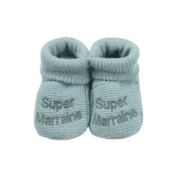 Trois Kilos Sept Chaussons super parrain marraine Naissance