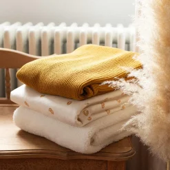 Trois Kilos Sept Couverture Sherpa Blanc 75x100 cm