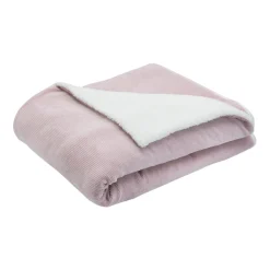 Trois Kilos Sept                    Couverture sherpa Wooly    Vieux Rose